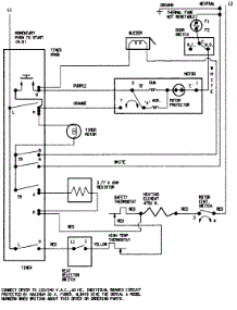 07 - Wiring Information parts for Magic Chef Dryer YE225LM from AppliancePartsPros.com