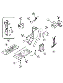 04 - Internal Controls parts for Magic Chef Microwave CM15K-7BS-NB from AppliancePartsPros.com