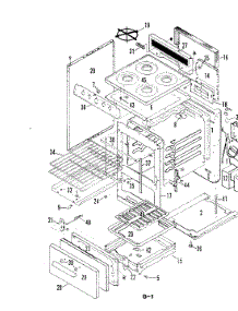 03 - Top Assy. / Body / Oven parts for Magic Chef Range 11GY-10K from AppliancePartsPros.com