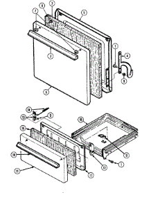 02 - Door / Drawer parts for Magic Chef Range 1100PRW-K from AppliancePartsPros.com
