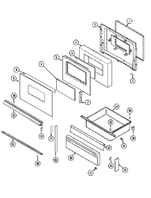 02 - Door / Drawer (Ser. Pre. 13) parts for Magic Chef Range 6498VVD from AppliancePartsPros.com