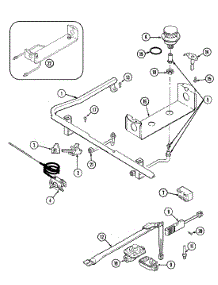 04 - Gas Controls parts for Magic Chef Range 3126STA from AppliancePartsPros.com