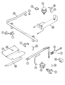 04 - Gas Controls parts for Magic Chef Range CGR3760ADB from AppliancePartsPros.com