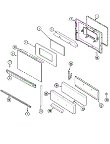 03 - Door / Drawer parts for Magic Chef Range CGR1430BDH from AppliancePartsPros.com