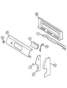 02 - Control Panel parts for Magic Chef Range CGR1430BDT from AppliancePartsPros.com