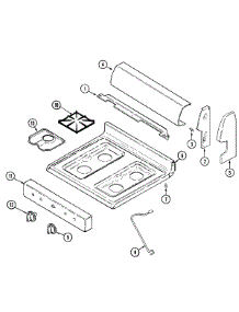 02 - Control Panel / Top Assembly parts for Magic Chef Range 31203WAW from AppliancePartsPros.com