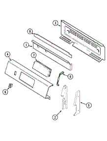 02 - Control Panel parts for Magic Chef Range CGR3742BDW from AppliancePartsPros.com