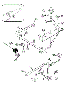 04 - Gas Controls (Electronic) parts for Magic Chef Range 3187XUA from AppliancePartsPros.com