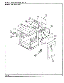 02 - Body / Control Panel parts for Magic Chef Range U41EA-2GLW-DO from AppliancePartsPros.com