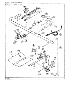 04 - Gas Controls parts for Magic Chef Range U41EA-14 from AppliancePartsPros.com