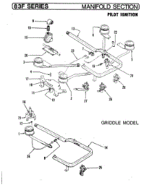 02 - Manifold Section (Pilot Ignition) parts for Magic Chef Cooktop 83FN-1 from AppliancePartsPros.com