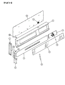 02 - Control Panel parts for Magic Chef Range U31JA-2KW from AppliancePartsPros.com