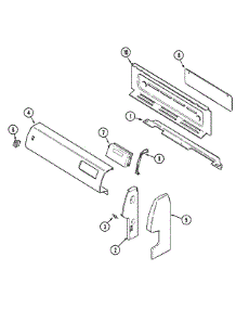 02 - Control Panel parts for Magic Chef Range 31211WAW from AppliancePartsPros.com
