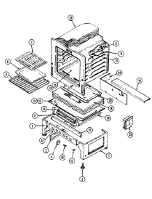 06 - Oven parts for Magic Chef Range 3488XRA from AppliancePartsPros.com