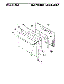 02 - Door parts for Magic Chef Range 51FA-2KXS-ON from AppliancePartsPros.com