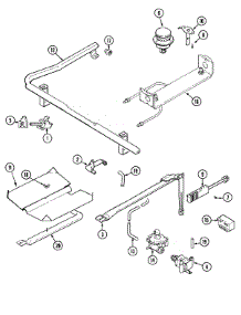 04 - Gas Controls parts for Magic Chef Range CGR3742CDW from AppliancePartsPros.com
