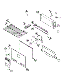 03 - Freezer Compartment parts for Magic Chef Refrigerator CTB2123ARA from AppliancePartsPros.com