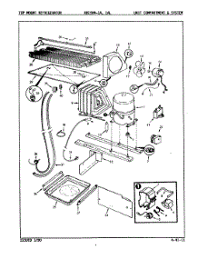 03 - Unit Compartment & System parts for Magic Chef Refrigerator RB15HN1AF / 8C44A from AppliancePartsPros.com