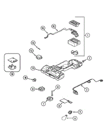 02 - Controls parts for Magic Chef Refrigerator CTF1923ARA from AppliancePartsPros.com
