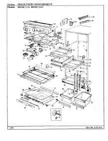 02 - Fresh Food Compartment parts for Magic Chef Refrigerator RB19KY-3A / BG60A from AppliancePartsPros.com