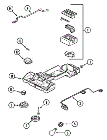 02 - Controls (Bisque) parts for Magic Chef Refrigerator CTF2125DRQ from AppliancePartsPros.com