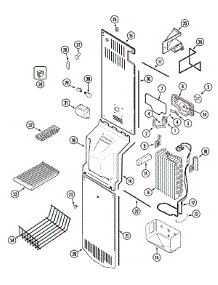 03 - Freezer Compartment parts for Magic Chef Refrigerator CSB2121ARW from AppliancePartsPros.com