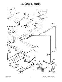 24 - Lower Oven Door parts for Thermador CJ302ZS from AppliancePartsPros.com