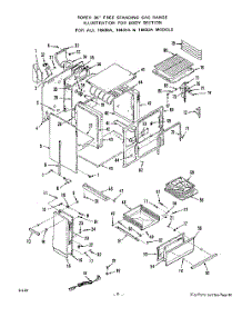 05 - Body parts for Whirlpool Range 1643W1A from AppliancePartsPros.com