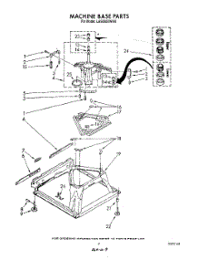 07 - Machine Base parts for Whirlpool Washer LA9200XWN0 from AppliancePartsPros.com