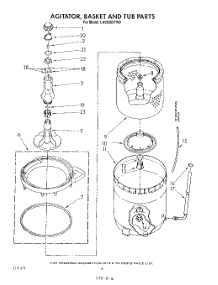 04 - Agitator, Basket And Tub parts for Whirlpool Washer LA5800XTW0 from AppliancePartsPros.com
