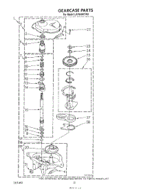 10 - Gearcase parts for Whirlpool Washer LA7680XTN0 from AppliancePartsPros.com
