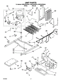 11 - Unit Parts parts for Kitchenaid Refrigerator KSRF25FRWH00 from AppliancePartsPros.com
