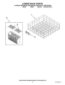03 - Refrigerator Shelf Parts parts for Whirlpool Refrigerator CS22AFXKQ06 from AppliancePartsPros.com