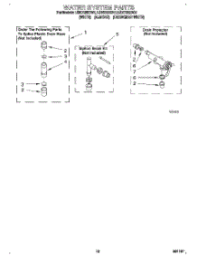 10 - Water System parts for Whirlpool Washer LSN7233BW1 from AppliancePartsPros.com