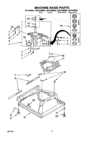 05 - Machine Base parts for Whirlpool Washer LSR7233BG0 from AppliancePartsPros.com