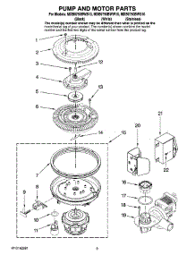 08 - Pump And Motor Parts parts for Maytag Dishwasher MDB9750BWS10 from AppliancePartsPros.com