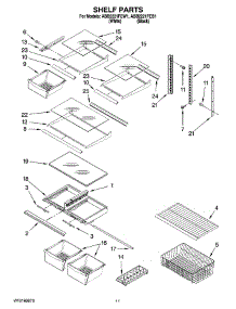 07 - Shelf Parts parts for Amana Refrigerator ABB2221FEB1 from AppliancePartsPros.com