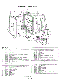 09 - Tub (Bdd720-1) parts for Magic Chef Dishwasher BDD620-1 from AppliancePartsPros.com