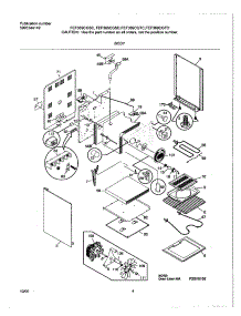 05 - Body parts for Frigidaire Range FEF369CGSD from AppliancePartsPros.com