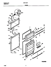 02 - Do0rs parts for Frigidaire Refrigerator MRT15CSED4 from AppliancePartsPros.com