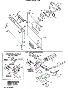 04 - Cabinet Front Asm. parts for Ge Dryer DDG7180MCL from AppliancePartsPros.com