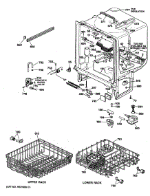 02 - Section2 parts for Ge Dishwasher GSD4210X65AA from AppliancePartsPros.com