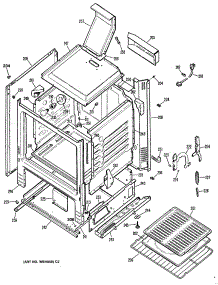 03 - Section3 parts for Ge Range JGBC18EV2WW from AppliancePartsPros.com