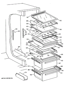 05 - Section5 parts for Ge Refrigerator TFH24PRSMBB from AppliancePartsPros.com