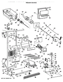 02 - Freezer Section parts for Ge Refrigerator TFX20JRSAWH from AppliancePartsPros.com