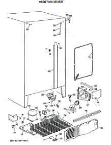 04 - Fresh Food Section parts for Ge Refrigerator TFX24SLR from AppliancePartsPros.com
