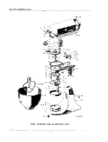 04 - Case, Gearing And Planetary Parts For Whirlpool Mixer K45 From Appliancepartspros.Com
