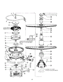 19 - Section parts for Roper Dishwasher 8581L40 from AppliancePartsPros.com