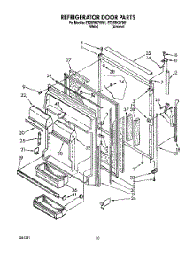 07 - Refrigerator Door parts for Whirlpool Refrigerator ET25RKXYN01 from AppliancePartsPros.com