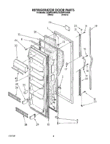 06 - Refrigerator Door parts for Whirlpool Refrigerator ED20PKXAN00 from AppliancePartsPros.com